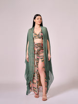 Chalk green cape