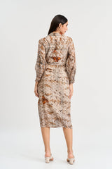 Browns abstarct floral print midi dress