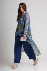 Future Dusk floral print long shirt