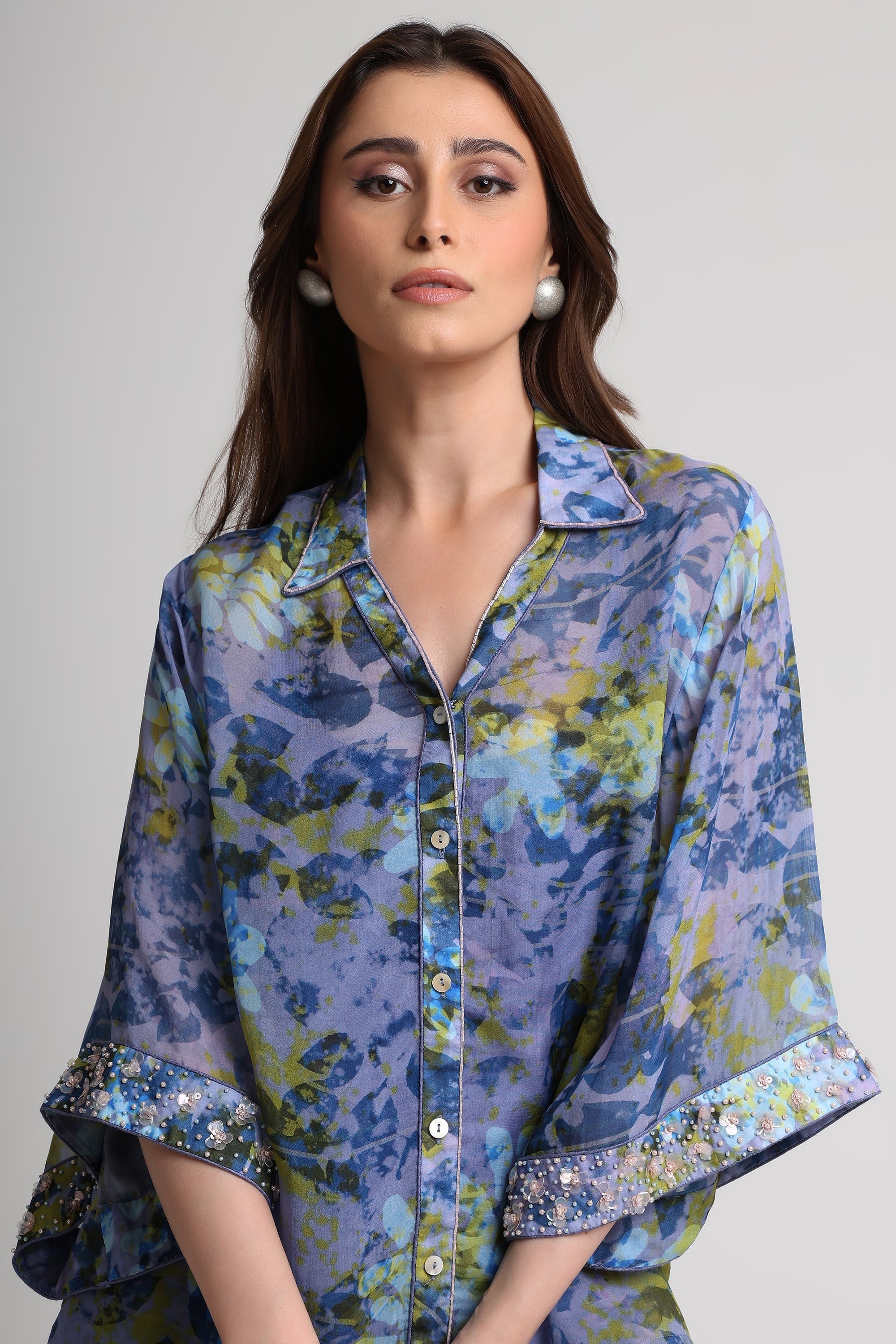 Future Dusk floral print shirt