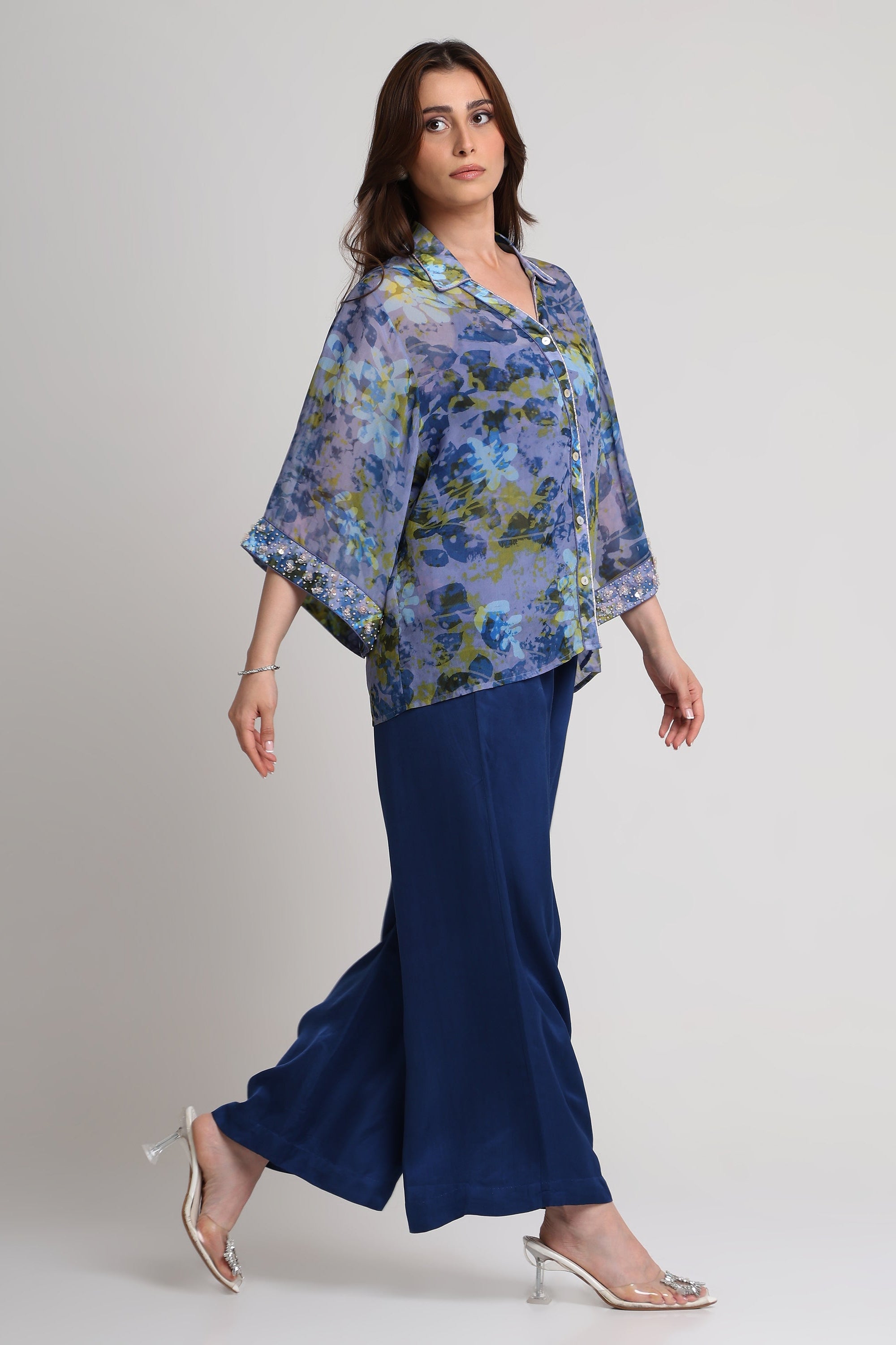 Future Dusk floral print shirt and pant set