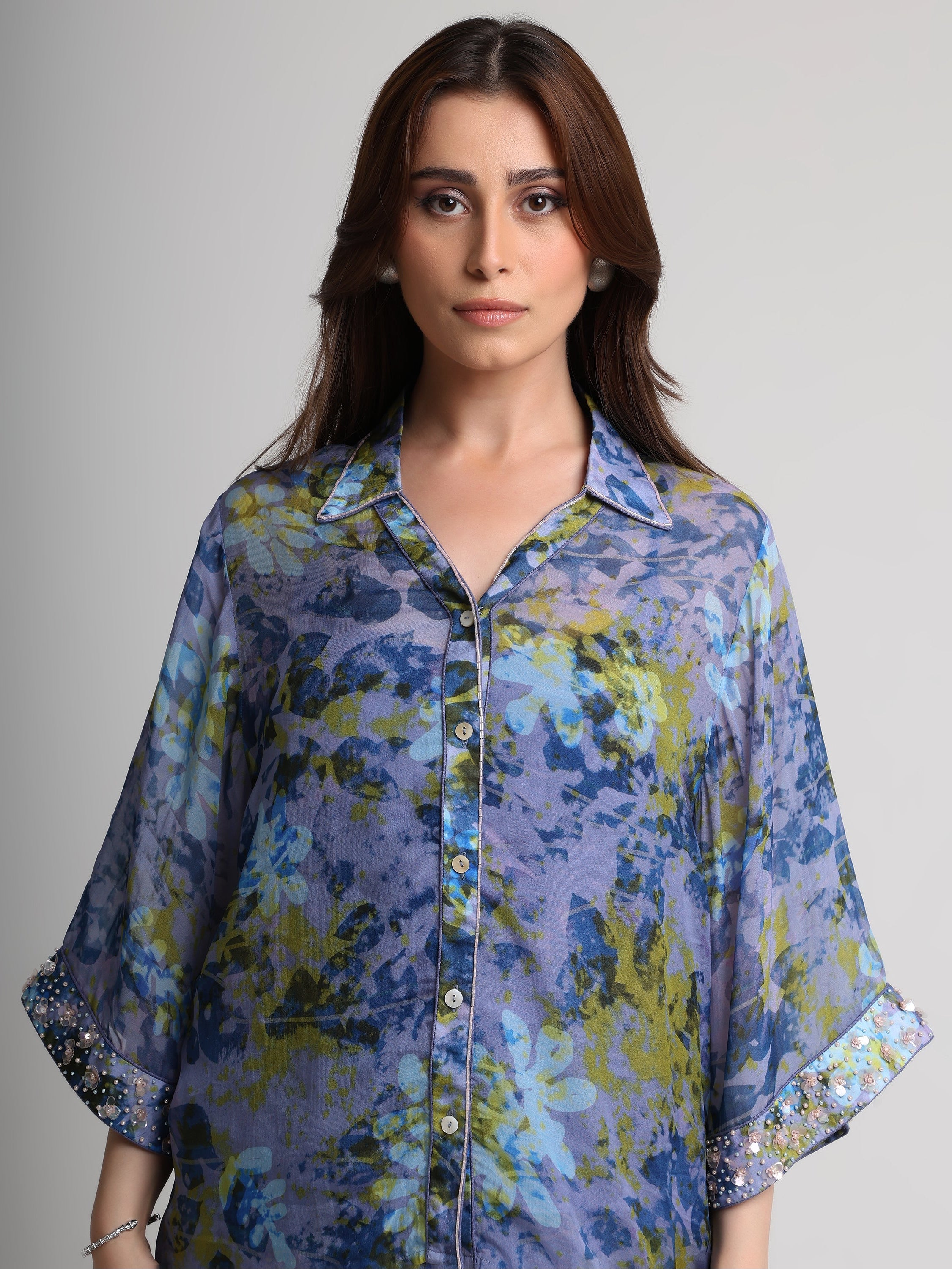 Future Dusk floral print shirt and pant set