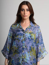 Future Dusk floral print shirt and pant set