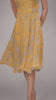 Yellow abstract print short dress