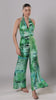 Greens abstract print  jumpsuit