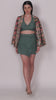 Chalk green blouse and skort set